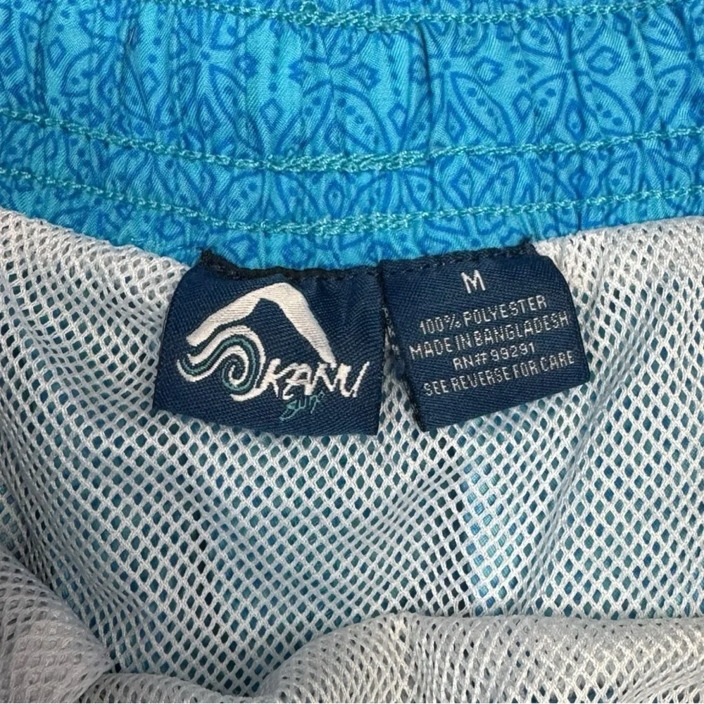 KANU Surf Men's Blue Graphic Print Board Shorts Swim Trunks Size M